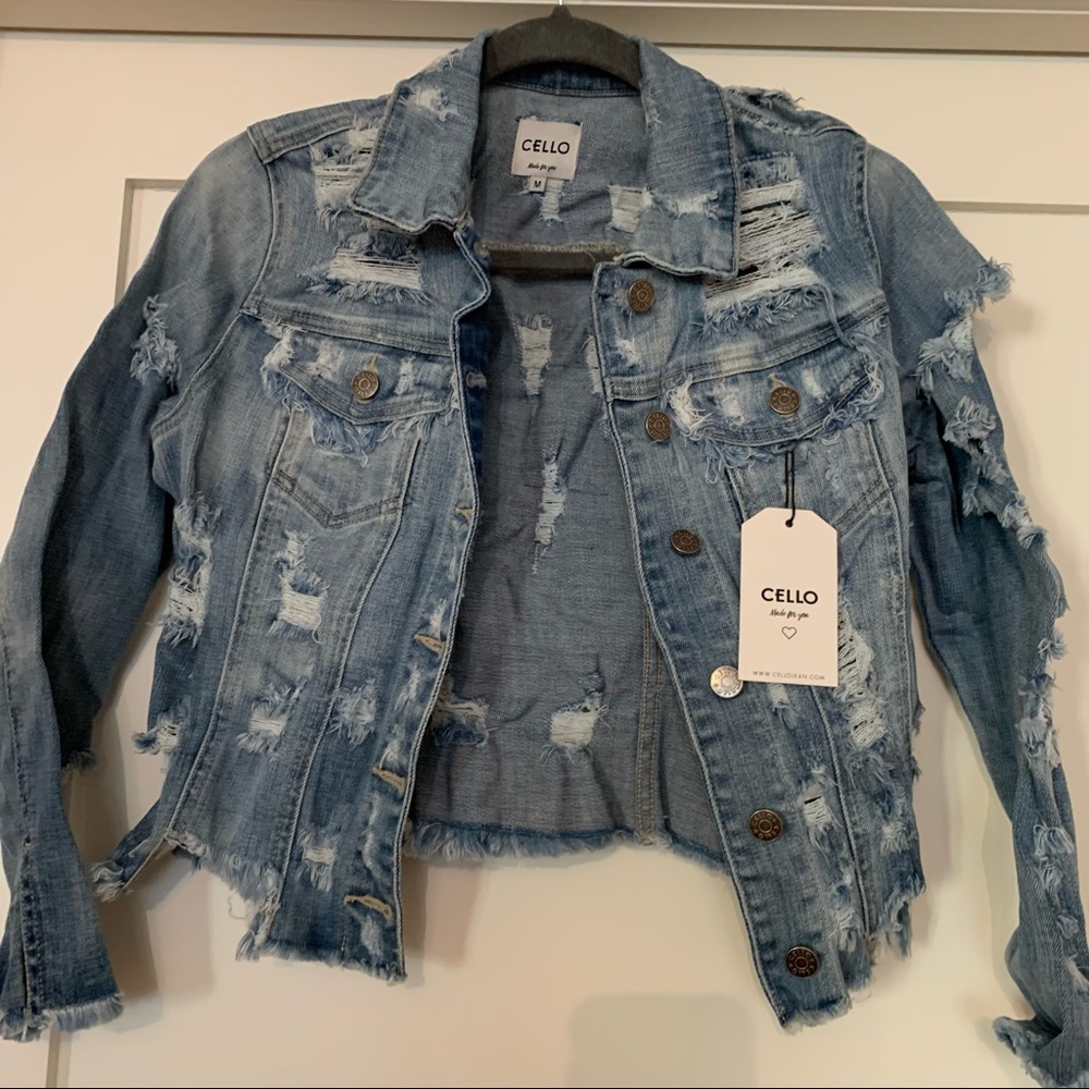 Cello made for you jeans jacket. Size M New with tags. - Picture 6 of 7